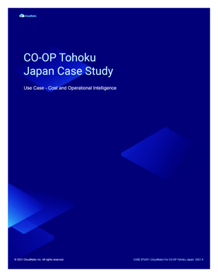 CloudNatix Case Study COOP Tohoku Japan
